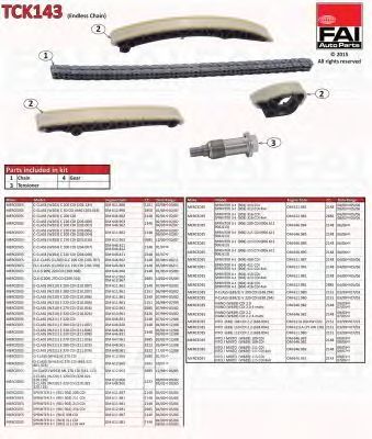 FAI AUTOPARTS tck143 -  Комплект цепи привода распредвала
